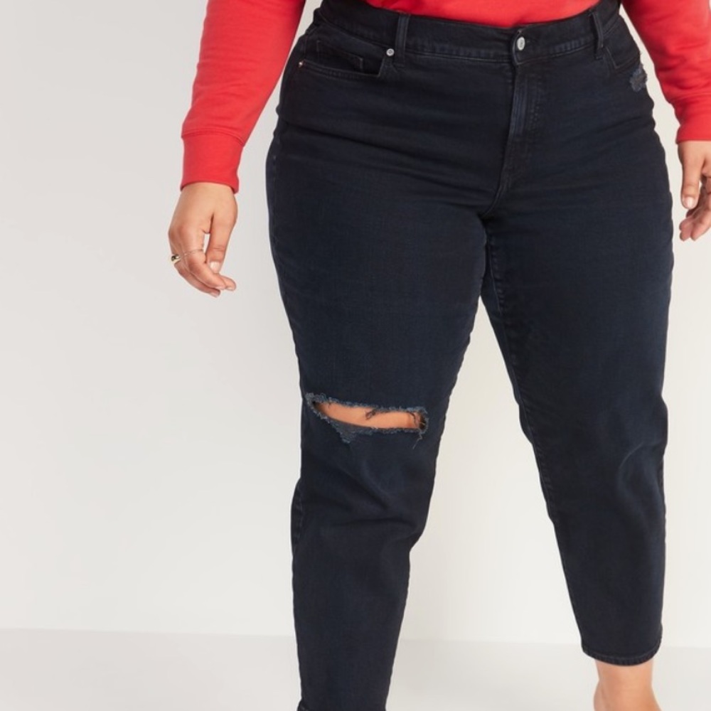 Old Navy extra high rise sky hi straight secret slim pockets size 26